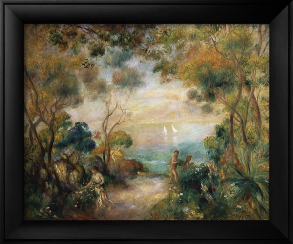 A Garden in Sorrento - Pierre-Auguste Renoir painting on canvas